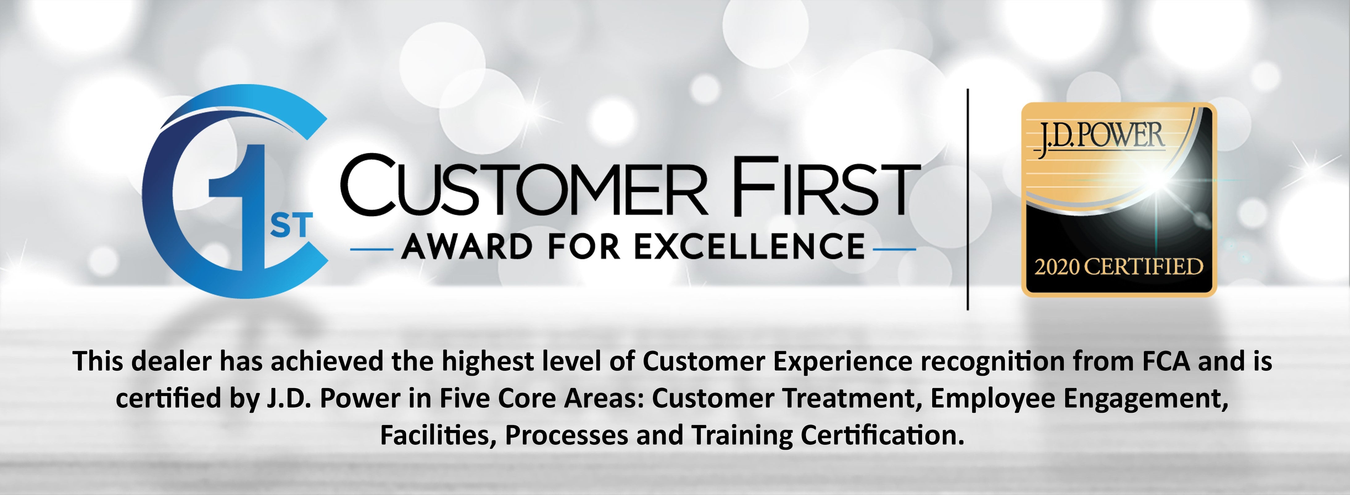 Customer First Award for Excellence for 2019 at Lake Chrysler Dodge Jeep Ram in Lewistown, PA