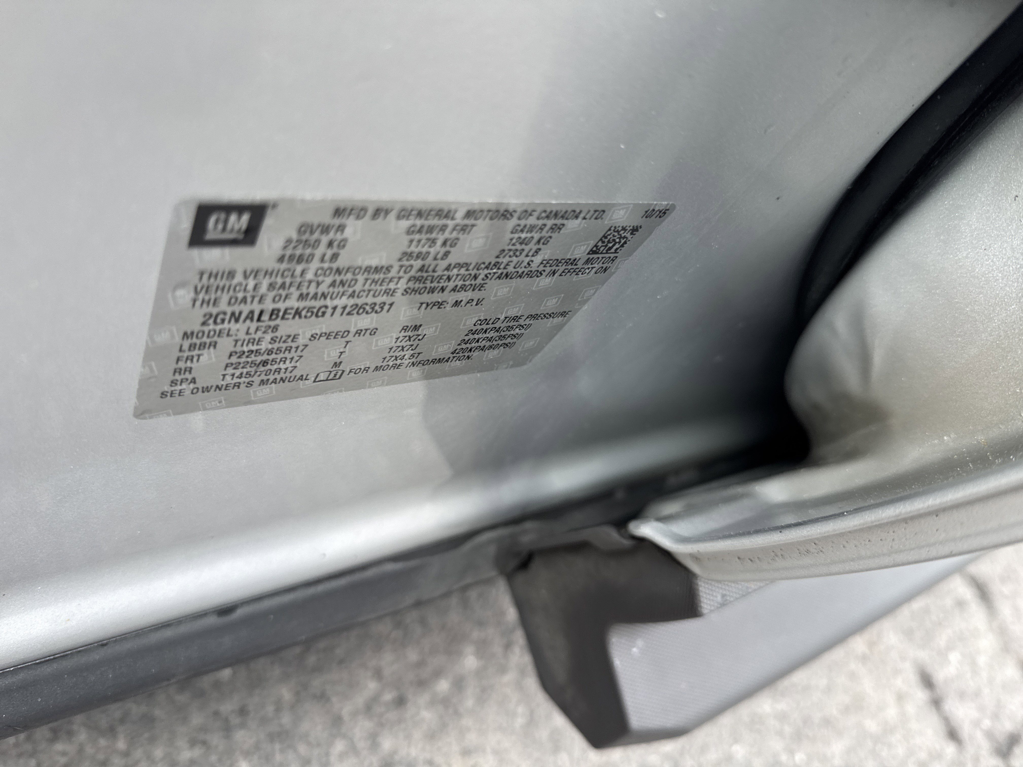 2016 Chevrolet EQUINOX LS