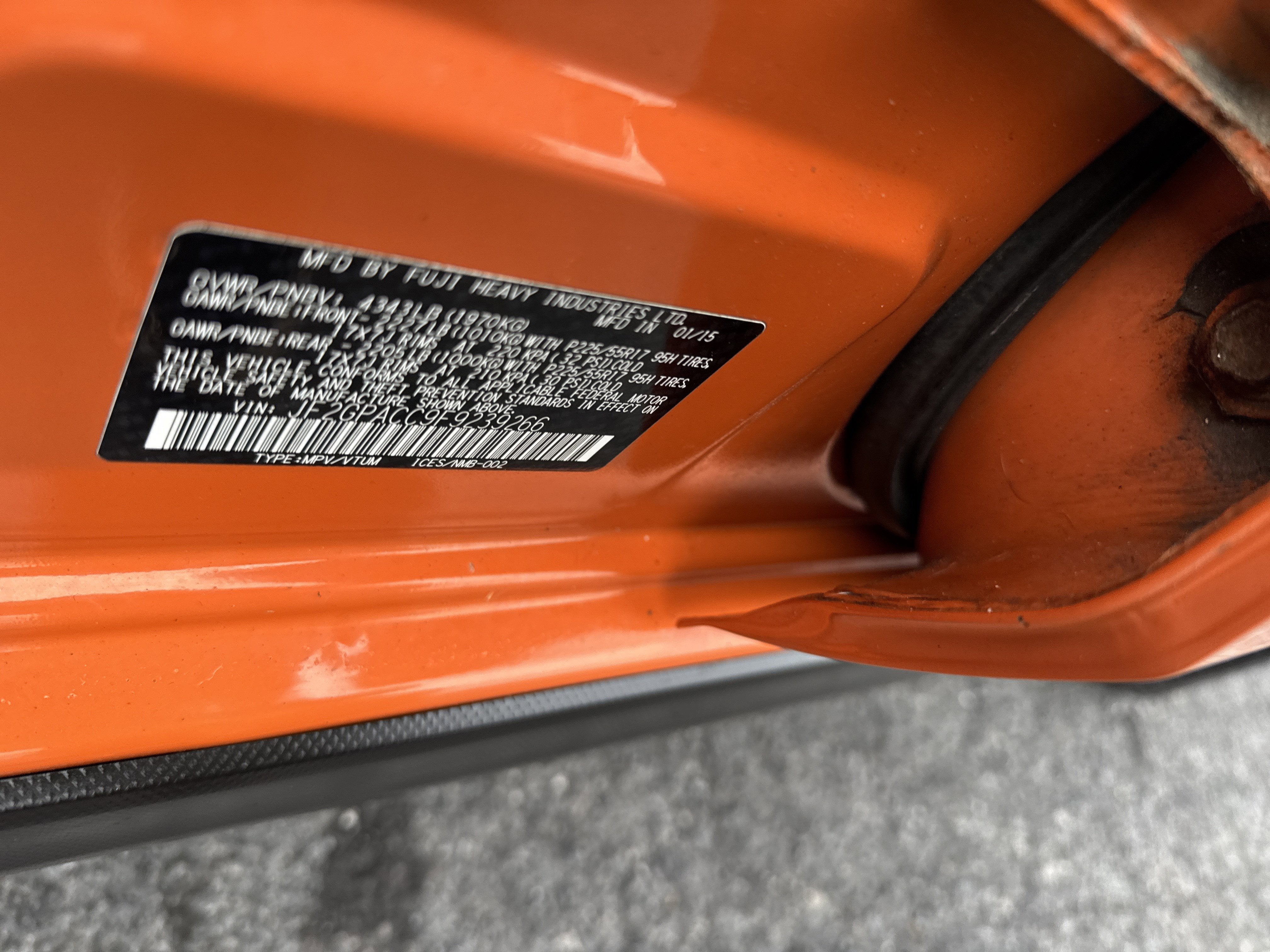 2015 Subaru XV CROSSTREK PREMIUM