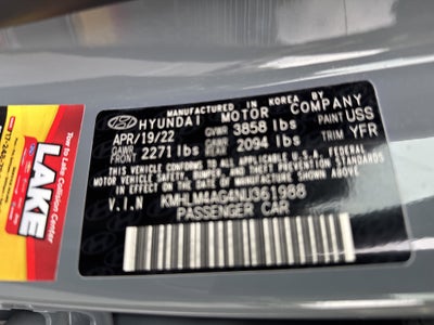 2022 Hyundai ELANTRA SEL